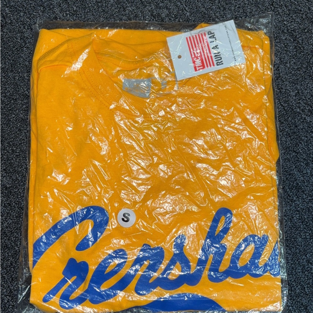 Yellow and blue Crenshaw original shirt don’t have an outfit to match